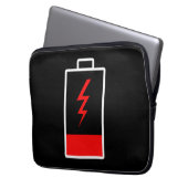Lage batterij laptop sleeve (Voorkant Links)