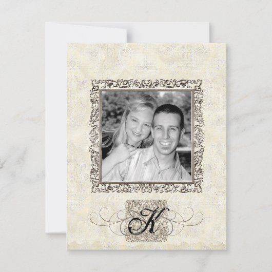 L'âge d'argent de l'élégance, Faire-part de mariag (Devant)