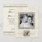 L'âge d'argent de l'élégance, Faire-part de mariag (Devant / Derrière)