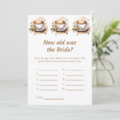 L'âge de la Fête des mariées de mariée carte de je (Debout devant)