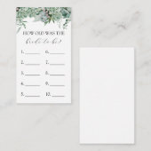 L'âge de la mariée pour être une carte de jeu (Devant / Derrière)