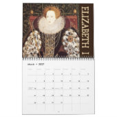 L'âge glorieux du calendrier mural d'Elizabeth I (Mar 2027)