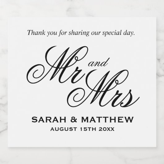 Lage kosten bier flesetiketten voor chique bruilof bier etiket (Enkel label)