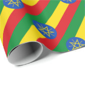 Lage kosten! Ethiopia Flag Cadeaupapier (Rol Hoek)