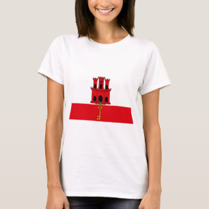 Lage kosten! Gibraltar-vlag T-shirt