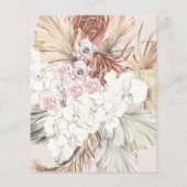 Lage kosten, grote Pampas Grass Wedding Invite (Achterkant)