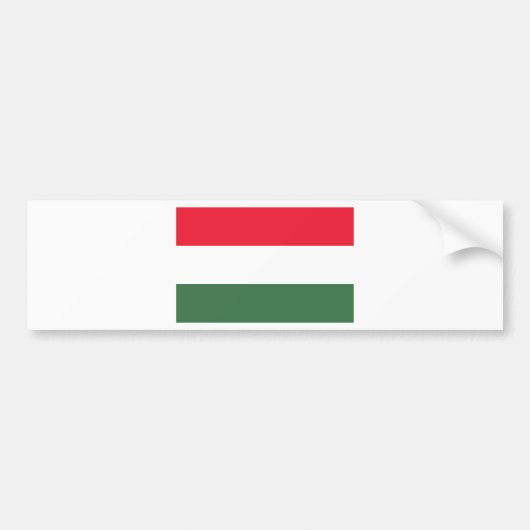 Lage kosten! Hongaarse vlag Bumpersticker (Voorkant)