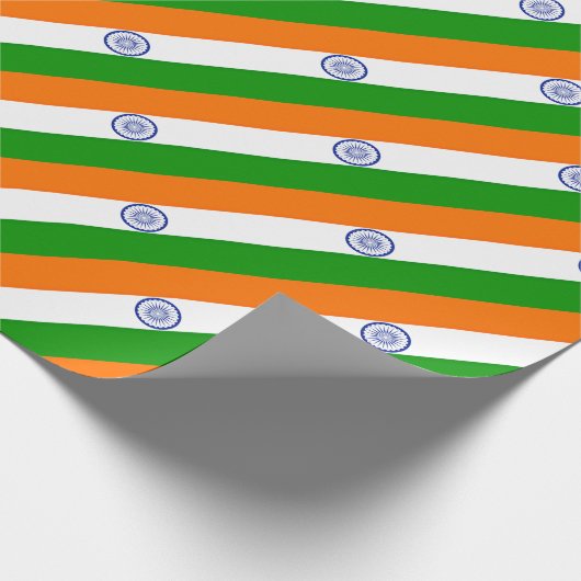 Lage kosten! Indiase vlag Cadeaupapier (Hoek)