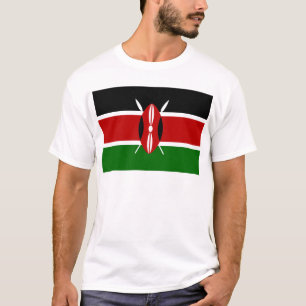 Lage kosten! Kenya Flag T-shirt