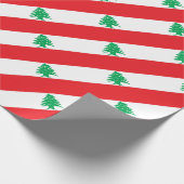 Lage kosten! Libanese vlag Cadeaupapier (Hoek)