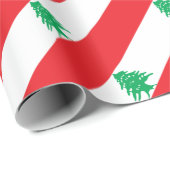 Lage kosten! Libanese vlag Cadeaupapier (Rol Hoek)