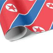Lage kosten! Noord-Koreaanse vlag Cadeaupapier (Rol Hoek)