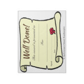 Lage kosten school goed gereed scrollbladen notitieblok (Gedraaid)