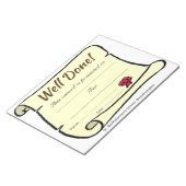 Lage kosten school goed gereed scrollbladen notitieblok (Schuin)