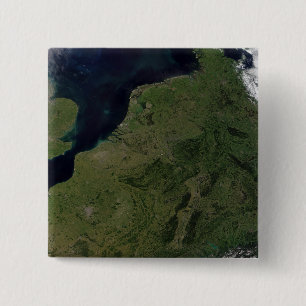 Lage landen vierkante button 5,1 cm