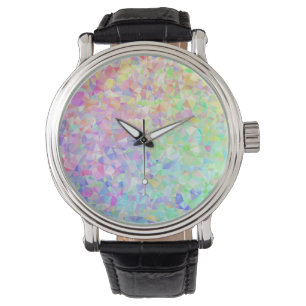 Lage Poly Rainbow Horloge