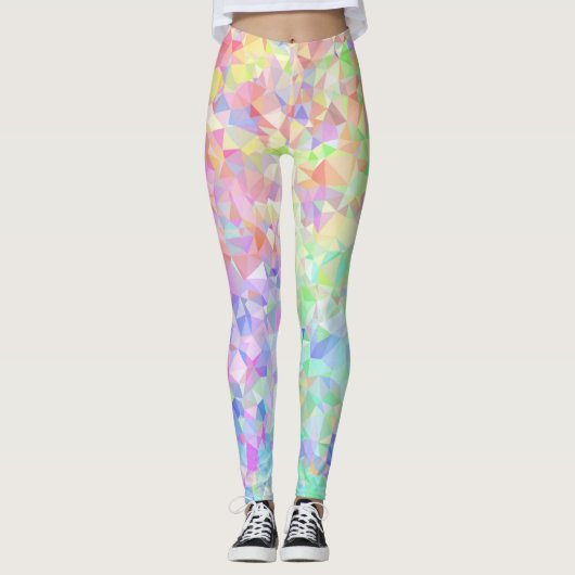 Lage Poly Rainbow Leggings (Voorkant)