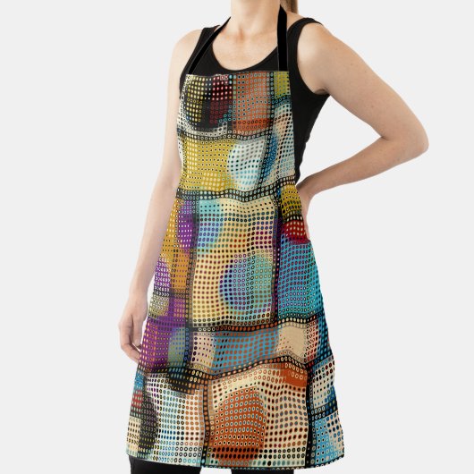 Lage polypixel kunst, geometrisch patroon. schort (Insitu)