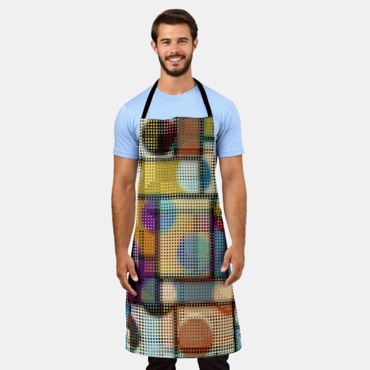 Lage polypixel kunst, geometrisch patroon. schort (Gedragen)