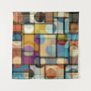 Lage polypixel kunst, geometrisch patroon. wandkleed