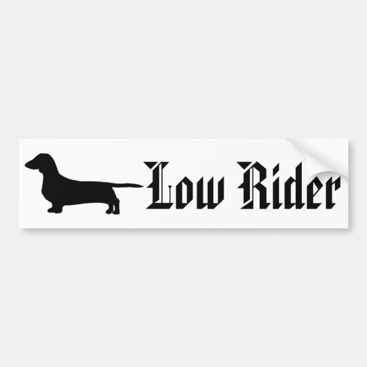 Lage Rider Bumpersticker (Voorkant)