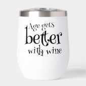 L'Âge S'Améliore Avec Le Vin Anniversaire Personna (Avant)