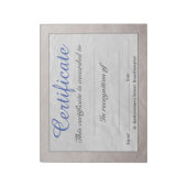 Lage schoolvaarbevoegdheidsbladen notitieblok (Gedraaid)