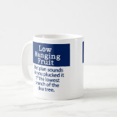 Lage springvruchten koffiemok (Voorkant links)