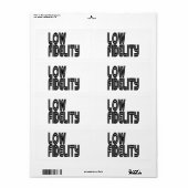 Lage trouw etiket (Full Sheet)