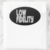 Lage trouw ovale sticker (Tas)