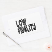 Lage trouw rechthoekige sticker (Envelop)