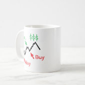 Lage verkoop High T-Shirt - Stockhandelaar - Gift Koffiemok (Voorkant links)