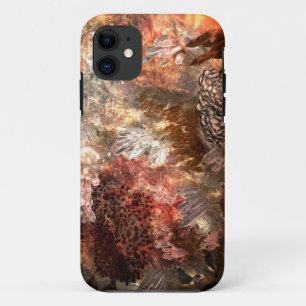 Lagen Kristallen met Rustieke Tint iPhone 11 Hoesje