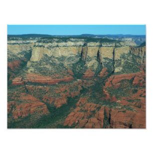 Lagen rode rotsen in Sedona Arizona Foto Afdruk
