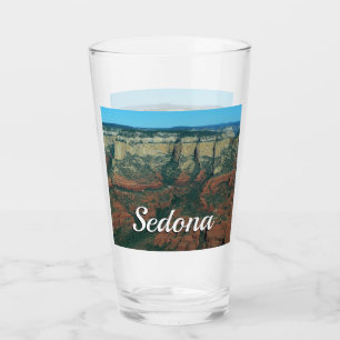 Lagen rode rotsen in Sedona Arizona Glas