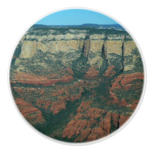 Lagen rode rotsen in Sedona Arizona Keramische Knop