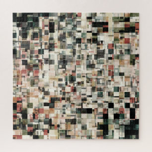 Lagen van aardbeentonen legpuzzel
