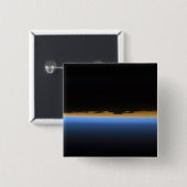 Lagen van de atmosfeer op aarde vierkante button 5,1 cm (Voorkant /achterkant)