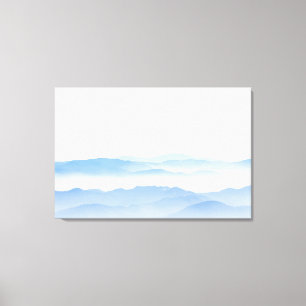Lagen van de Foggy-vallei Canvas Afdruk
