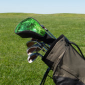 Lagen van Groene Kristallen Golfheadcover (Insitu)