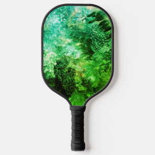 Lagen van Groene Kristallen Pickleball Paddle
