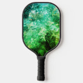Lagen van Groene Kristallen Pickleball Paddle (Achterkant)