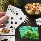 Lagen van Groene Kristallen Pokerkaarten (Insitu)