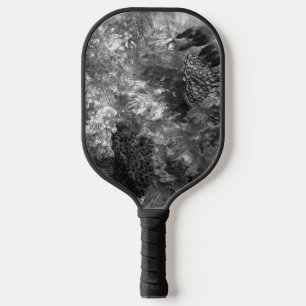 Lagen van kristallen grijs pickleball paddle