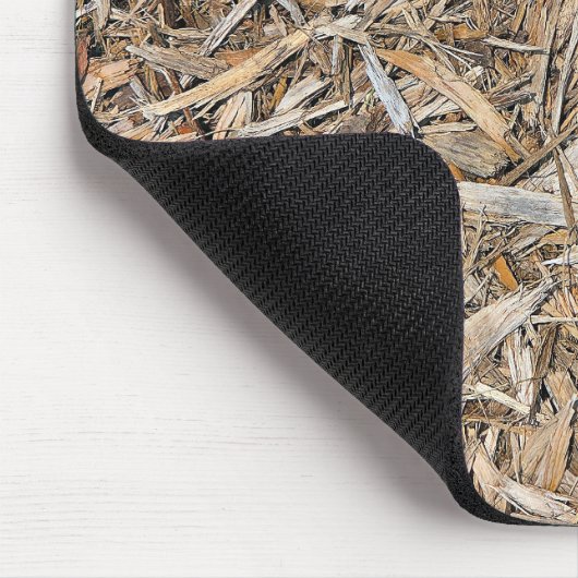 Lagen van verweerde houten chips muismat (Hoek)