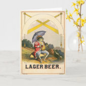 Lager Beer  Adverteren Kaart (Gele Bloem)