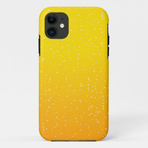 Lager bier met kleine belletjes achtergrondkunst iPhone 11 hoesje
