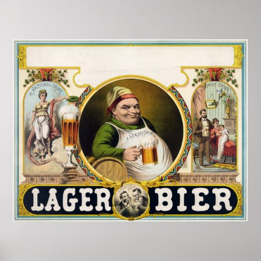 Lager bier poster (Voorkant)