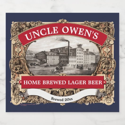Lager Bier Sjabloon Etiket (Enkel label)