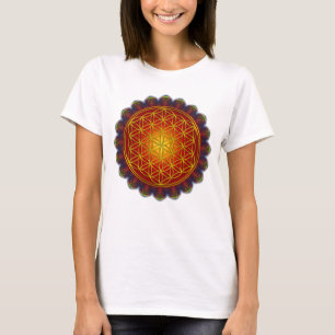 Lager leven - Apophysis Mandala I + uw ideeën T-shirt